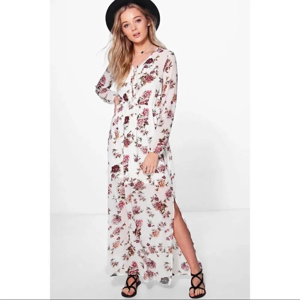 ✨Marlin Floral Cage Back Maxi Dress✨